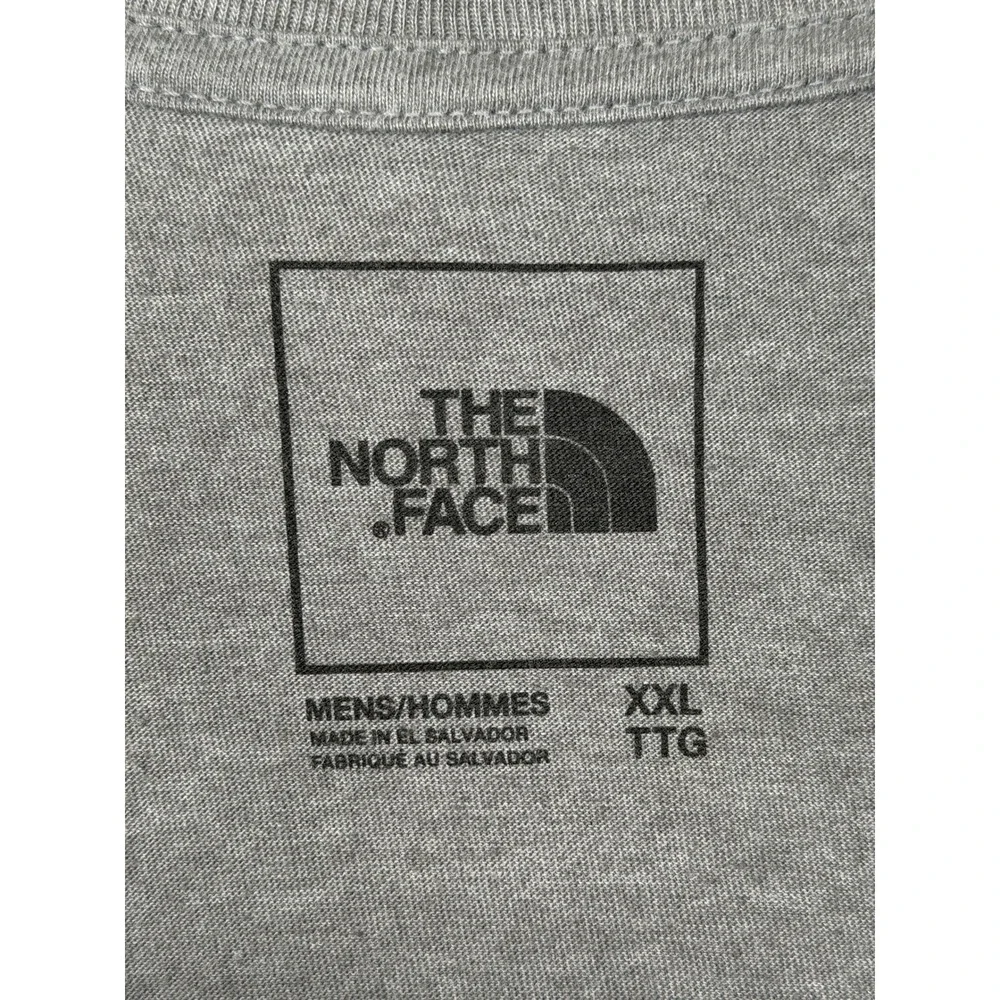 The North Face Graphic T-Shirt Mountain Logo Heather Gray XXL Mens